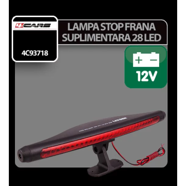 Lampa stop frana suplimentara cu 28 LED 12V 4Cars