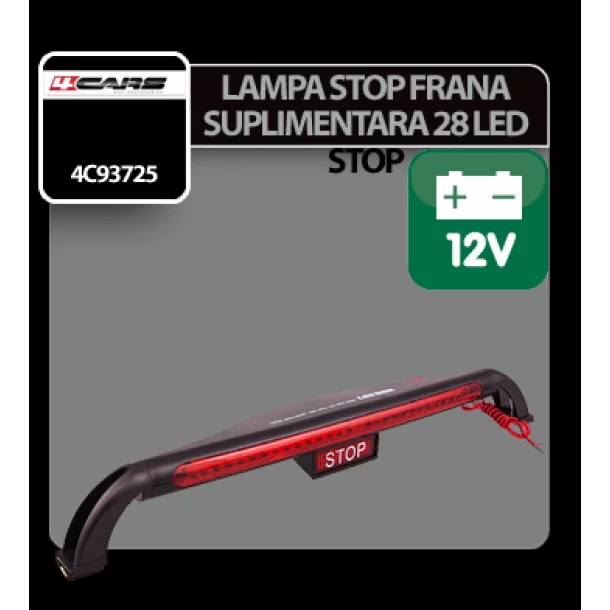 Lampa stop frana suplimentara cu 28 LED - STOP - 12V 4Cars