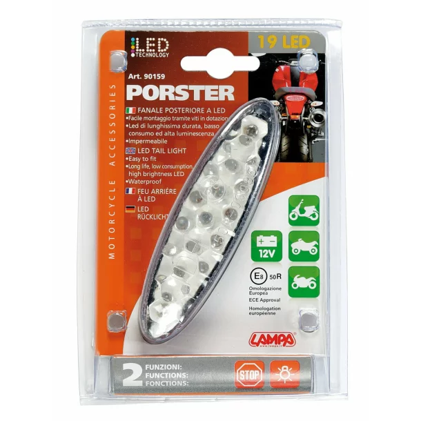 Porster LED hátsó stop lámpa 12V