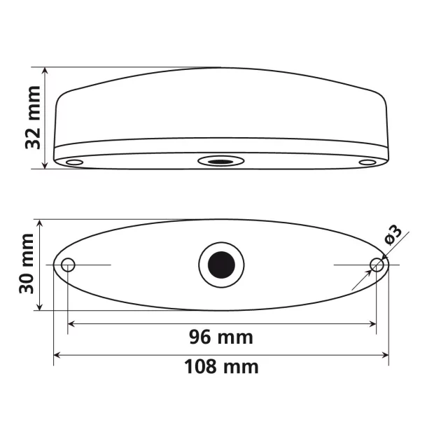 Porster LED hátsó stop lámpa 12V