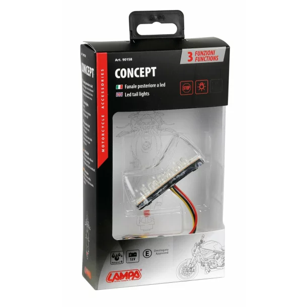 Lampa stop LED cu 3 functii Concept 12V