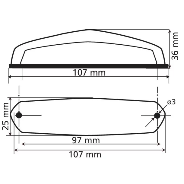 Hirox LED hátsó stop lámpa 12V