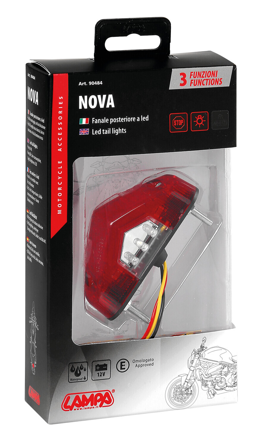 Nova LED hátsó stop lámpa 12V thumb