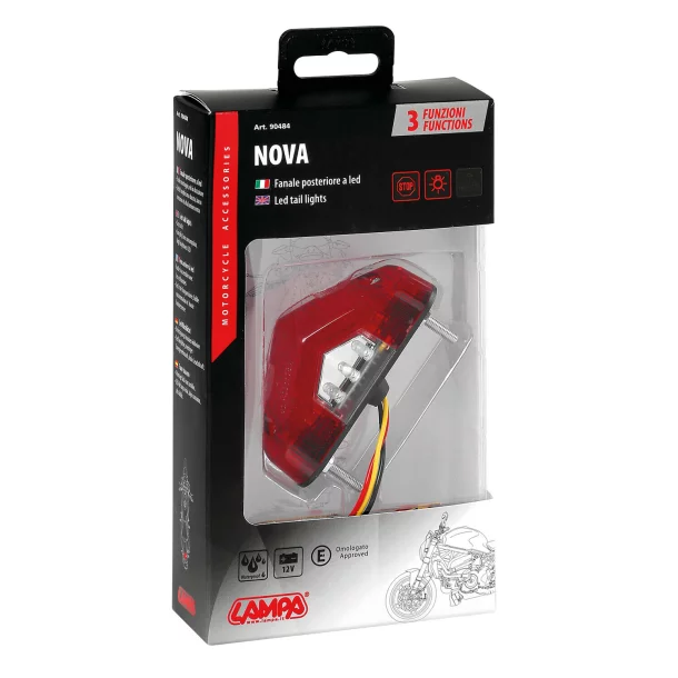 Lampa stop LED cu 3 functii Nova 12V-Resigilat,