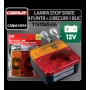 Lampa stop spate cu 4 functii + 2 becuri 11x10x5cm 1buc. - 12V