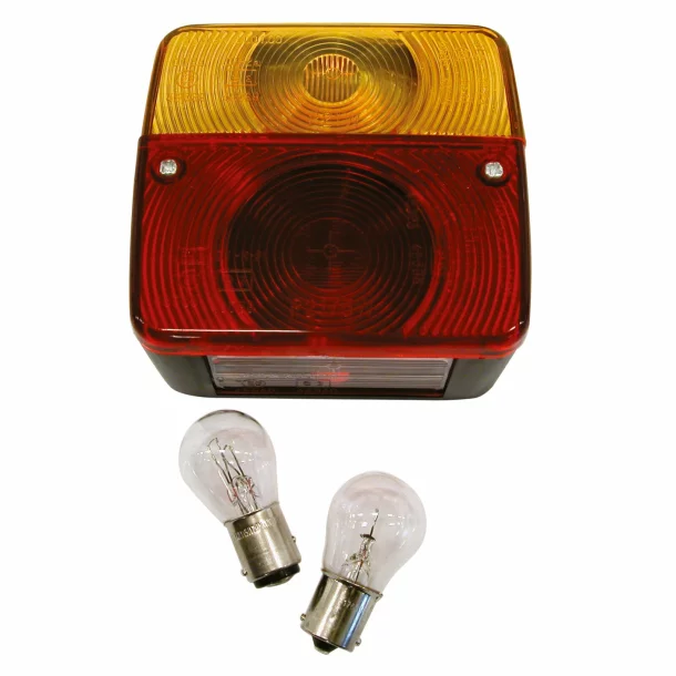 Lampa stop spate cu 4 functii + 2 becuri 11x10x5cm 1buc. - 12V