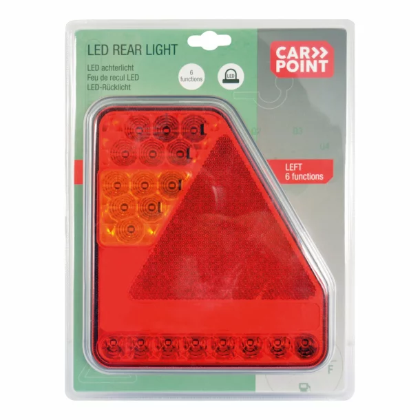 Lampa stop spate LED 6functii 185x210mm Carpoint - Stanga
