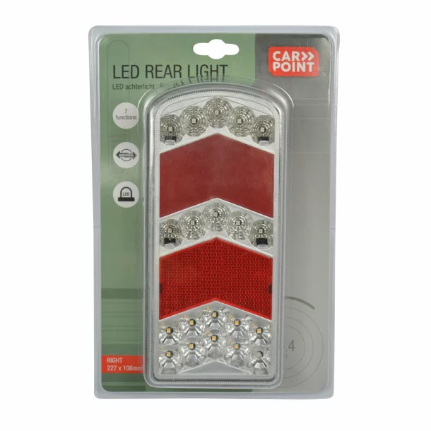 Lampa stop spate LED 7functii 227x106mm Carpoint - Dreapta