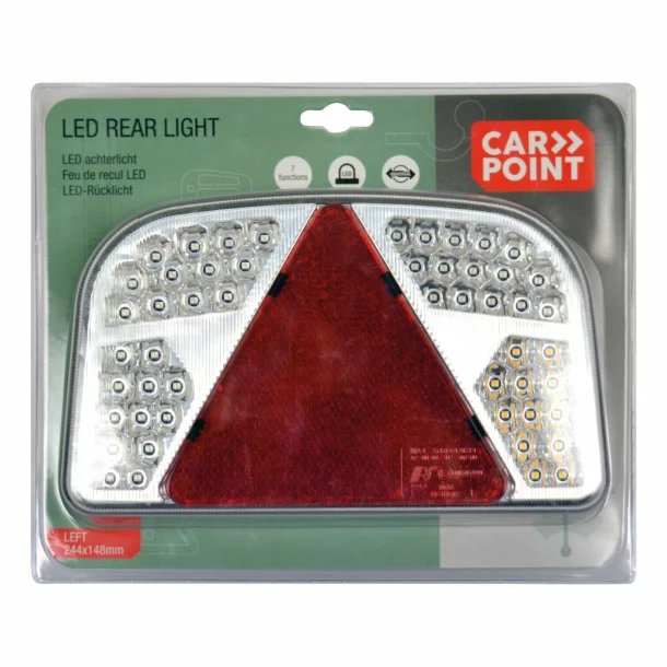 LED rear light 7funtions 244x148mm Carpoint - Left