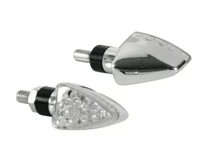 Arrow-2, corner lights - 12V LED - Chrome