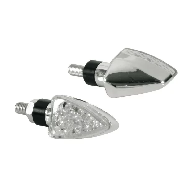 Arrow-2, corner lights - 12V LED - Chrome