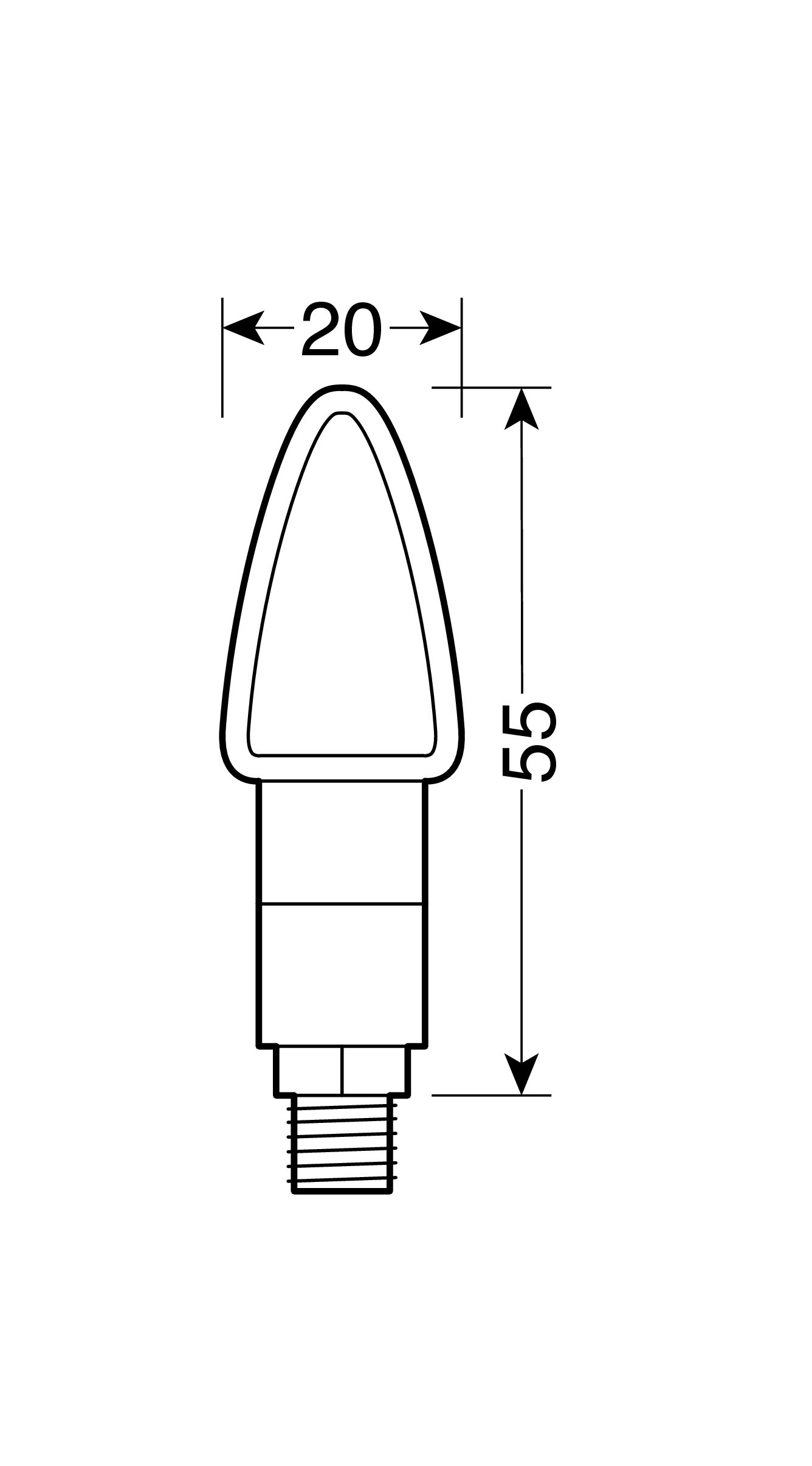 Irányjelzők Atom LED 12V 2db - Karbon thumb