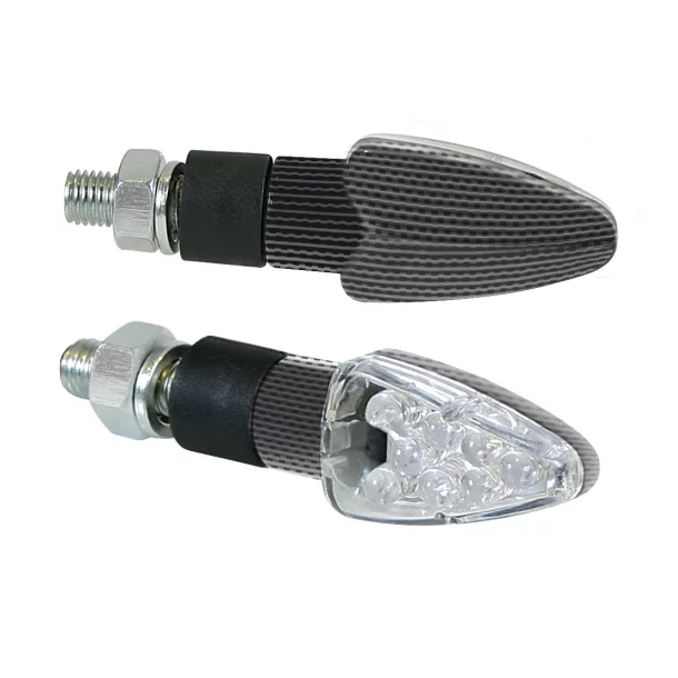 Lampi semnalizare directie mers Atom LED 12V 2buc - Carbon