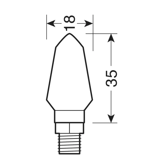Irányjelzők Micro LED 12V 2db - Fekete