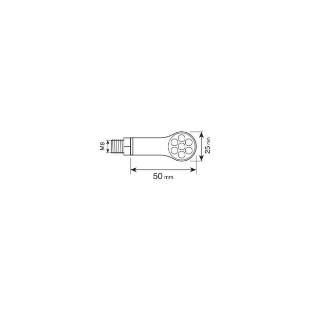 Magnifier Front, led corner lights and front position lights - 12V LED