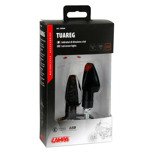 Tuareg, led corner lights - 12V LED - Black