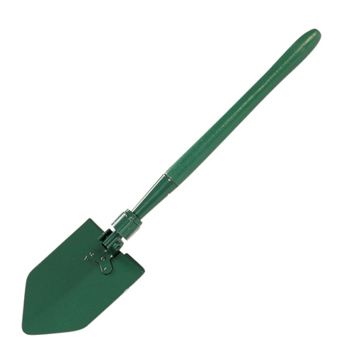 Cartopic shovel with wooden foldable handle thumb