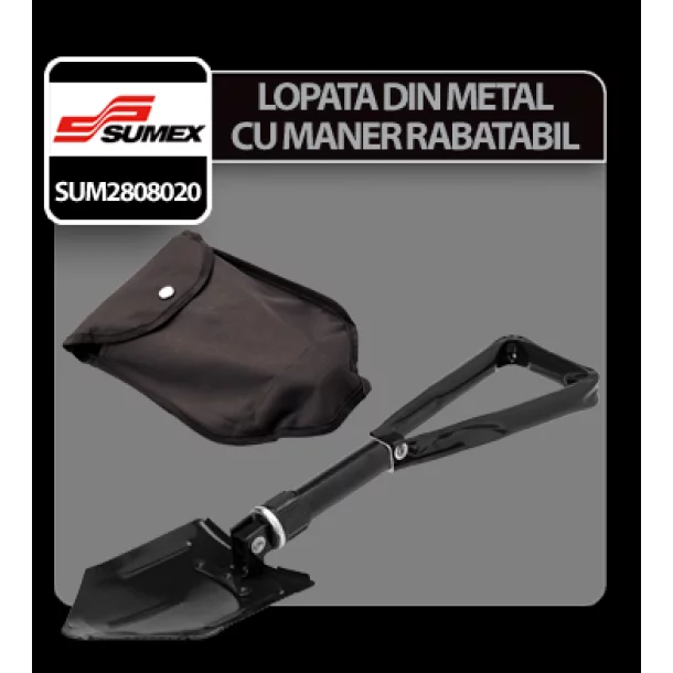 Lopata din metal cu maner rabatabil Sumex