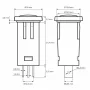 Lumina de semnal 230 V _albastra