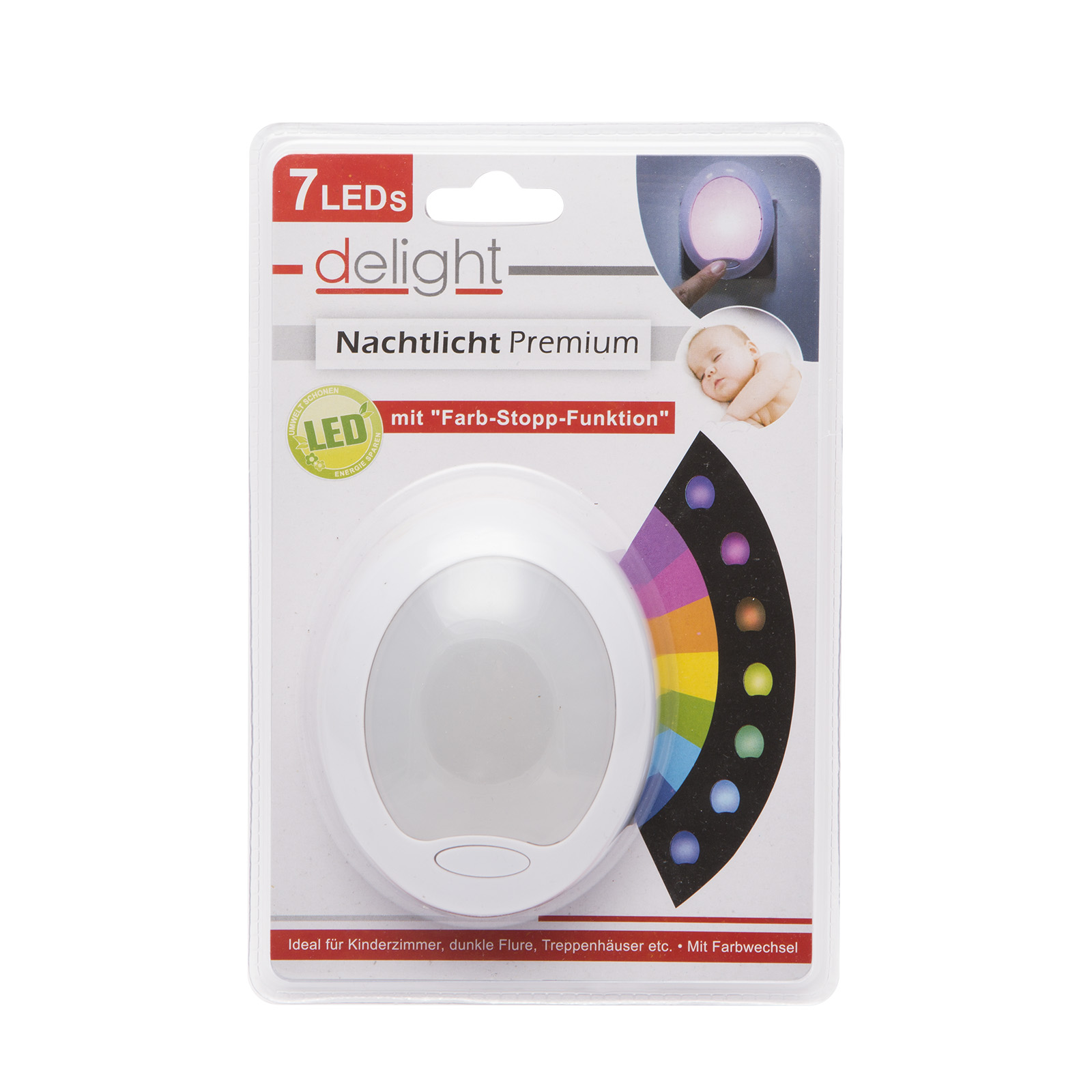 Night light, color changing - Premium "Smooth" - 7 LED thumb