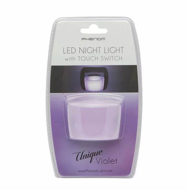 Lumina de veghe LED cu senzor tactil - violet