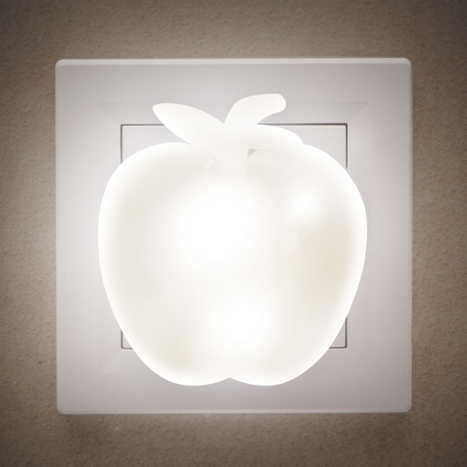 Lumină de veghe model măr (alb cald) thumb
