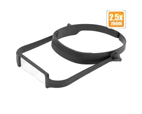 Lupa cu banderola de cap, 2,5 x