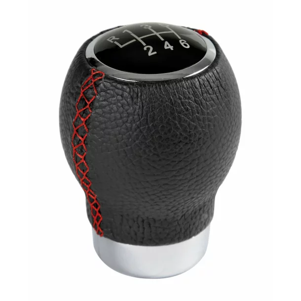 Ikon Sport shift knob with speeds drawing - Black/Red