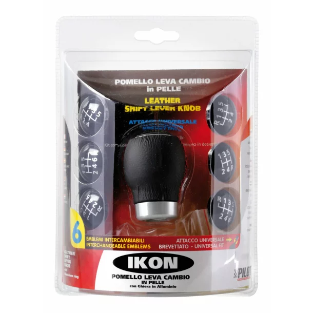 Maner schimbator viteza cu des. viteze Ikon Sport - Negru/Rosu-Resigilat,