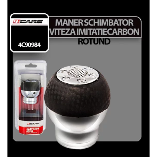 Maner schimbator viteza imitatie fibre carbon rotund 4Cars