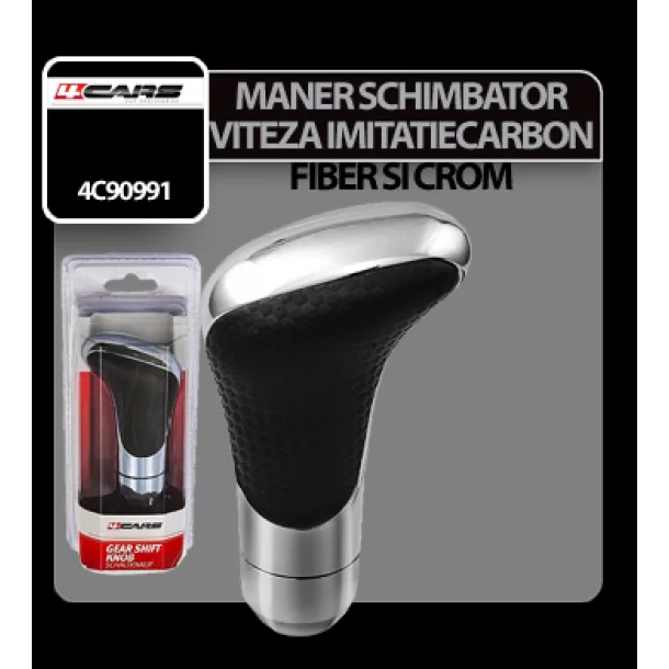 4Cars Carbon fiber imitation gear shift knob