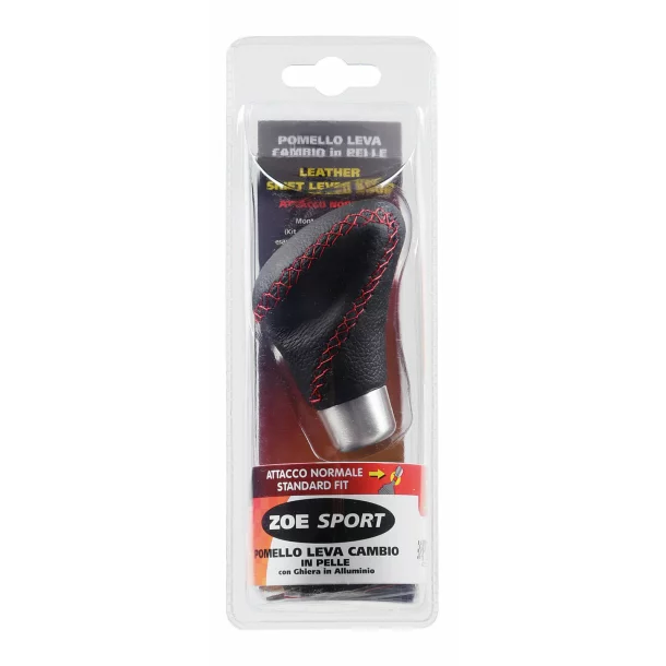 Gear shift knob Zoe Sport - Black/Red