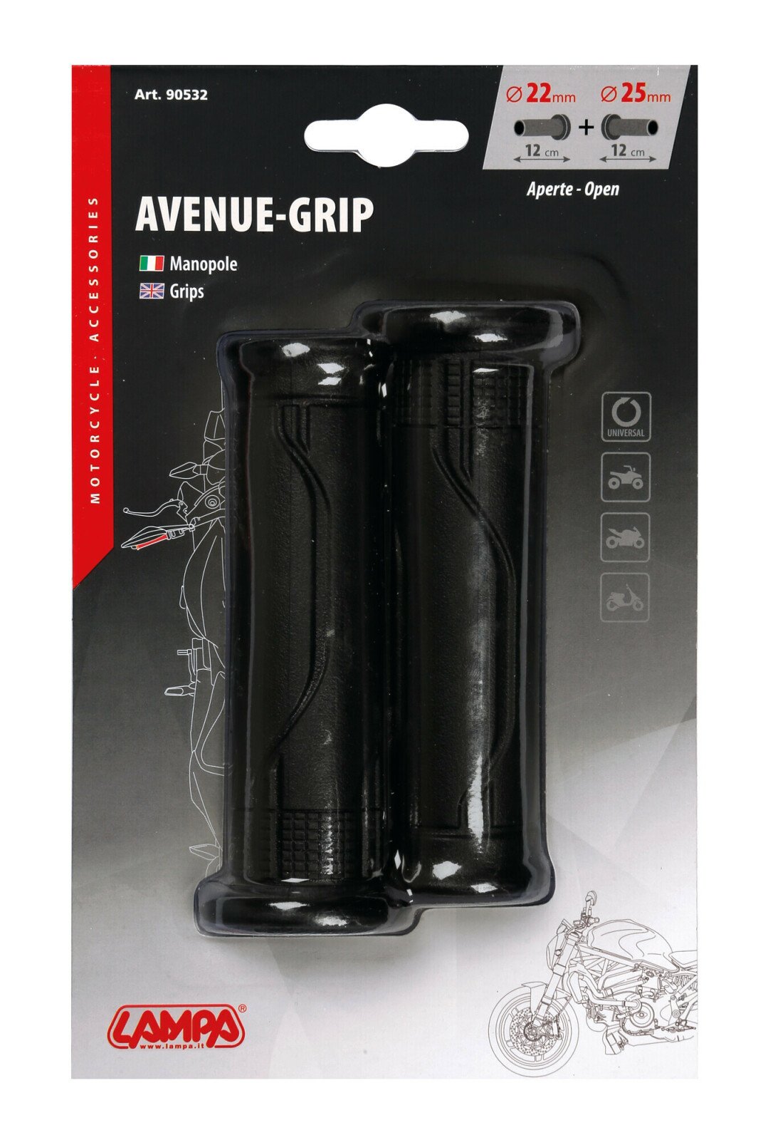 Univerzális markolatok Avenue Grip 2db thumb