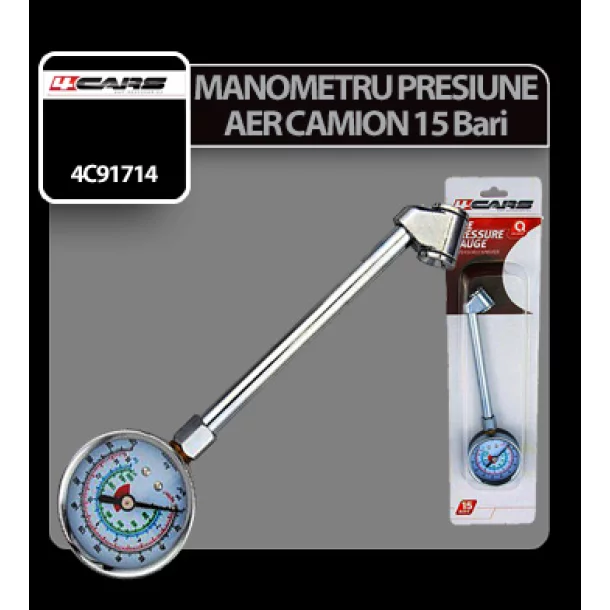4Cars Truck tire pressure gauge 15 Bar