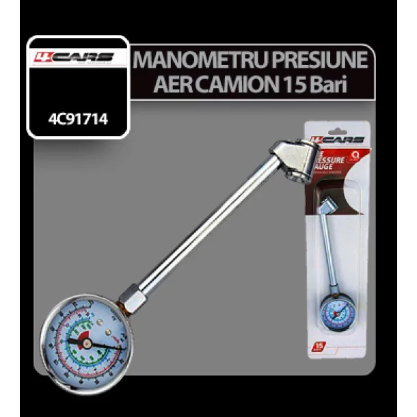 Manometru presiune aer camion 15 Bar 4Cars