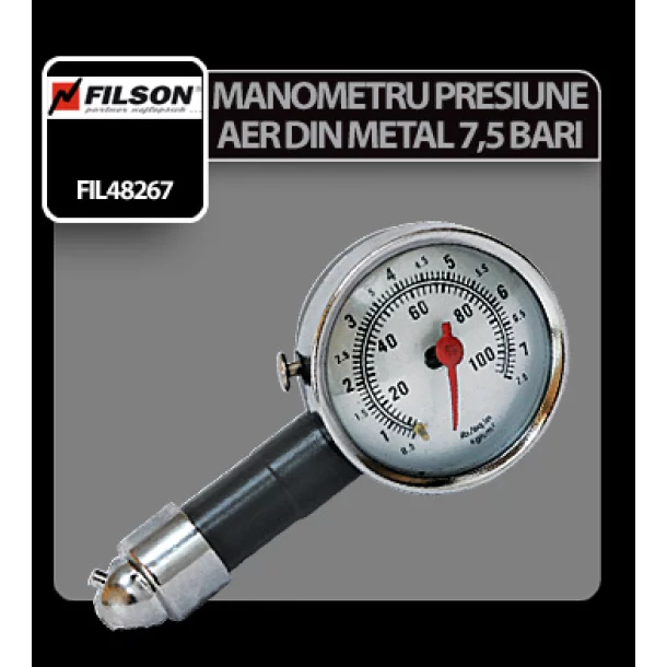Filson Tyre pressure gaude metal 7,5Bar