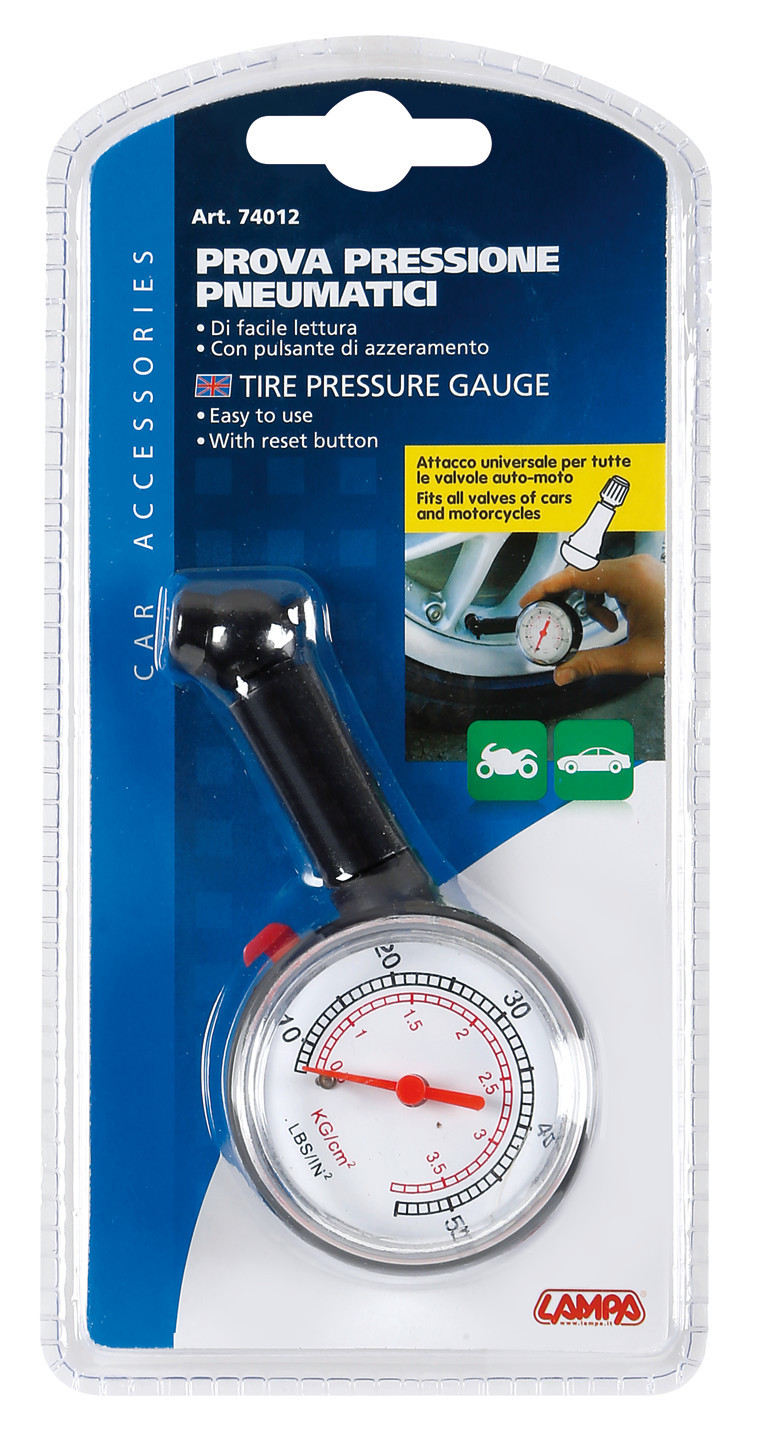 Plastic tire pressure gauge 3,9Bar thumb