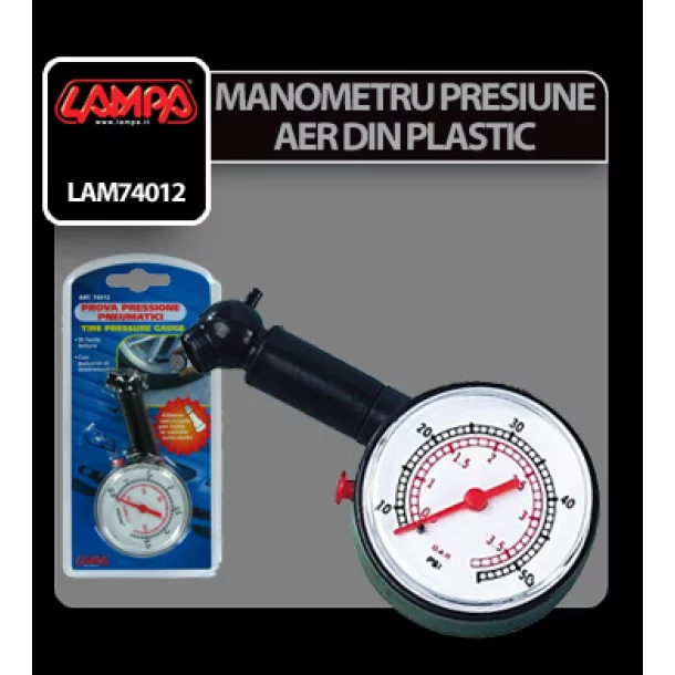 Manometru presiune aer din plastic 3,9Bar