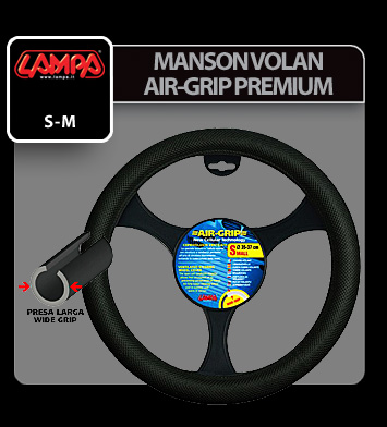 Air-Grip, TPE steering wheel cover - L - Ø 37/39 cm thumb