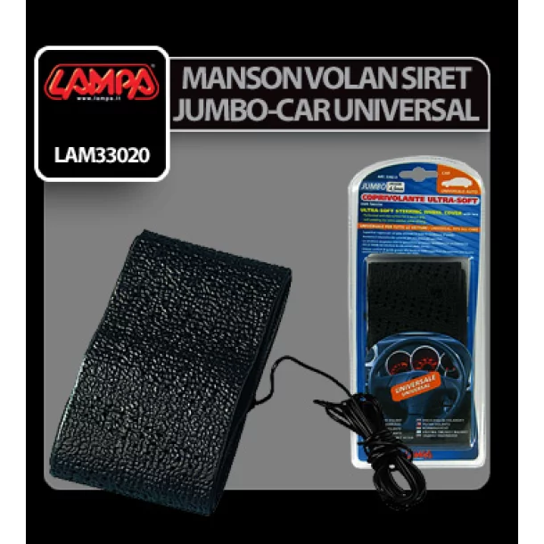 Jumbo-Car, steering wheel cover with lace - Universal