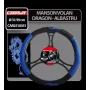 Carpoint, steering wheel cover Dragon - M - Ø 37/39 cm - Blue