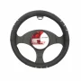 Elegance steering wheel cover - Ø 37-39 cm- Black/Chrome