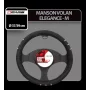 Manson volan Elegance - Ø 37-39cm - Negru/Crom