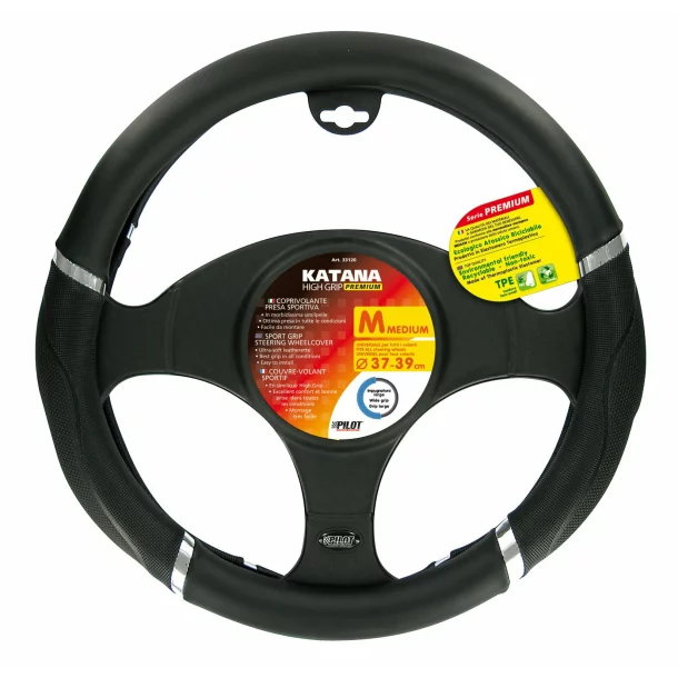 Katana TPE steering wheel cover - M - Ø 37/39 cm