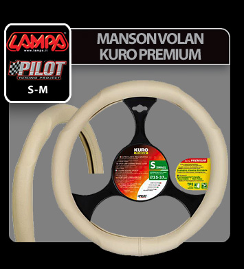 Manson volan Kuro Premium - M - Ø 37/39cm - Bej thumb