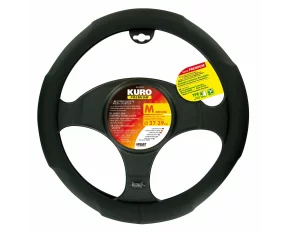 Premium Kuro kormányhuzat - M - Ø 37/39 cm - Fekete