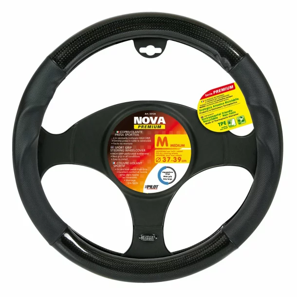 Nova, TPE steering wheel cover - M - Ø 37/39 cm