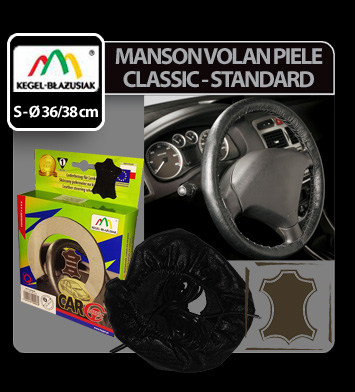 Manson volan piele Classic - Kegel - S - Ø 36-38cm - Negru thumb