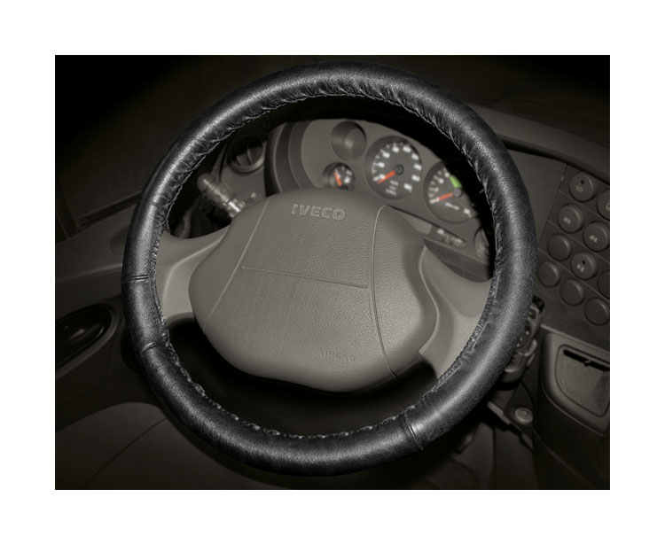 Steering wheel cover Classic - C - Ø 42/44 cm - Black thumb