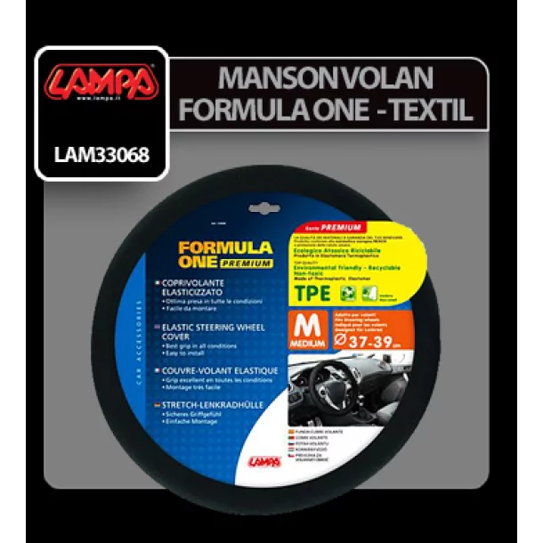 Lampa textil Formula One kormányhuzat - Ø 37-39 cm